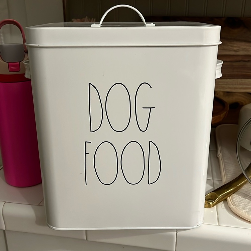 Rae Dunn dog food container